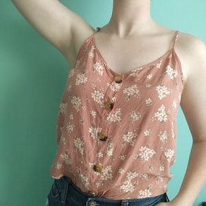 Floral spaghetti strap